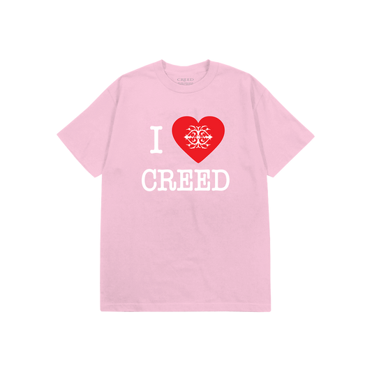 I Heart Creed Kids Tee - Pink
